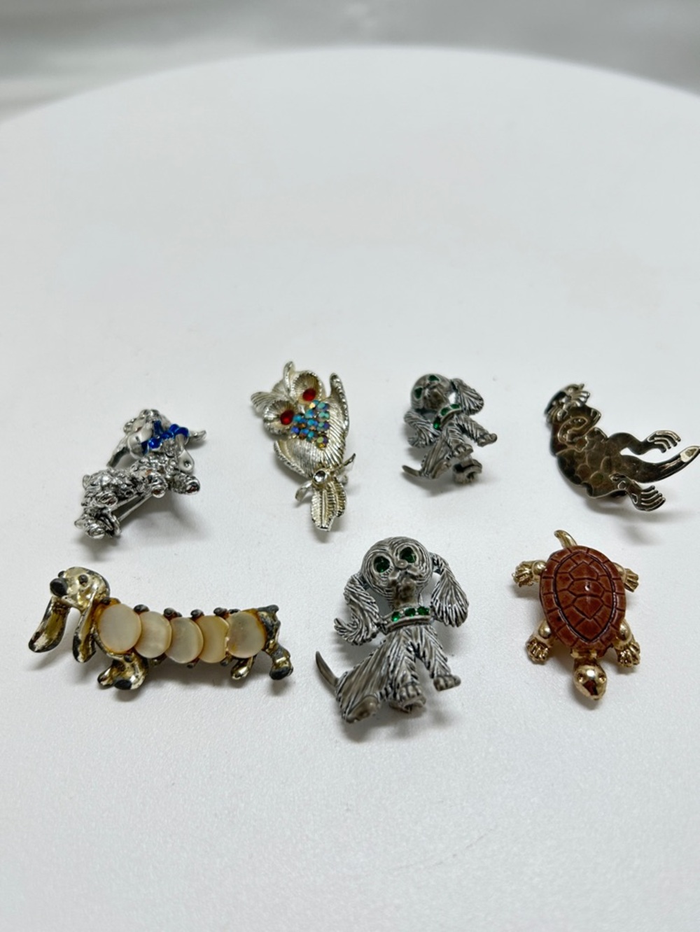 Lot Of 7 Vintage Scatter Pins, 1 Set Gerry’s, Brooches